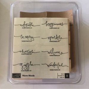 NEW Stampin Up! “Warm Words” Stamp Set